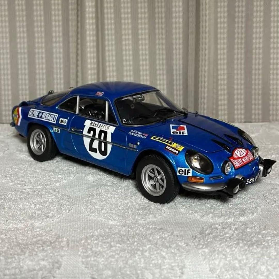 京商，1/18アルピーヌ A110 ミニカー モンテカルロラリー 28