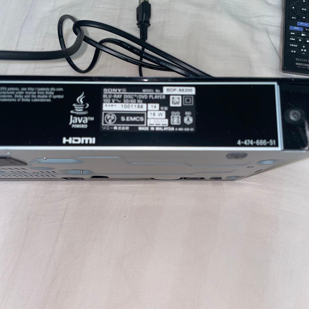 SONY ブルーレイプレーヤー BDP-S6200 ソニー