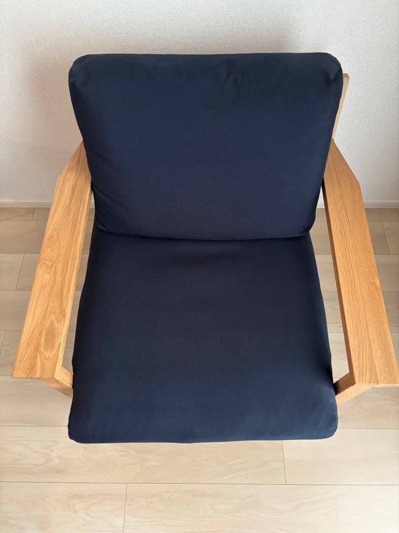 専用 無印良品 ソファ本体木製フレームフェザーポケットコイル 1シーター