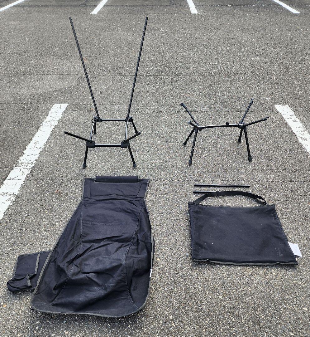 DOD ヤバイッス　ハイバックチェア　黒/ブラック 2セット