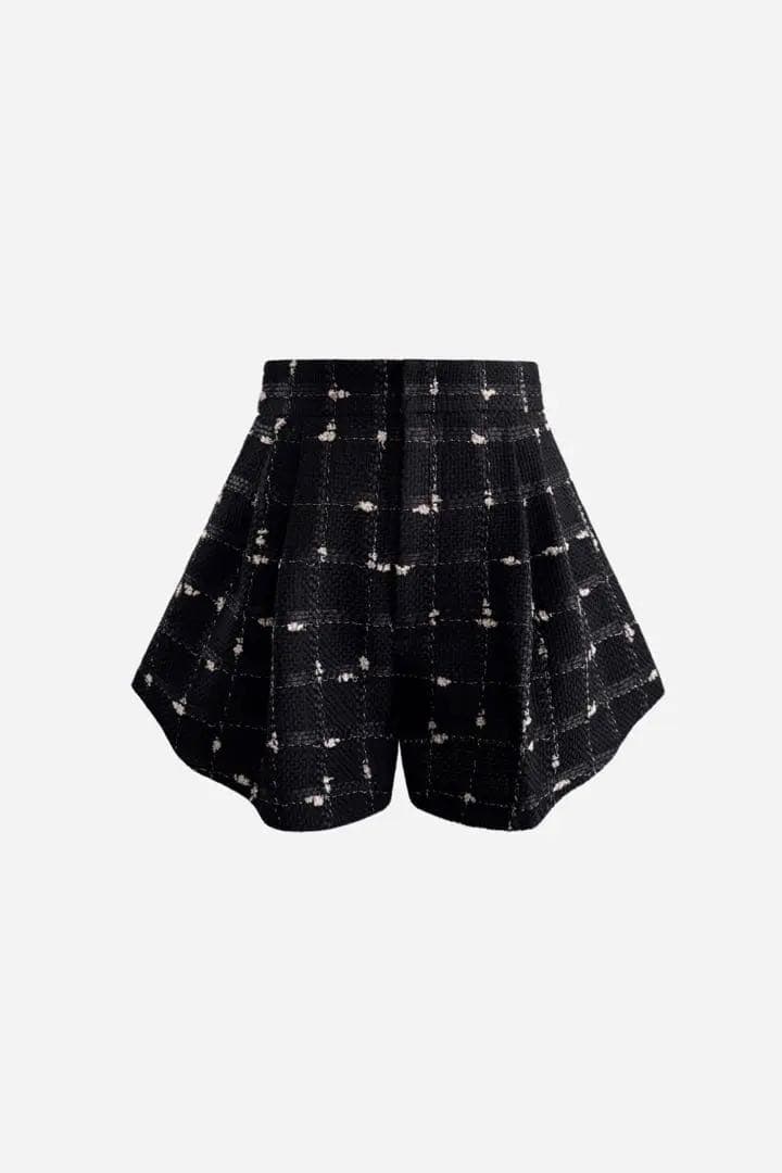 candy check tweed short pants 新品未使用タグ付き
