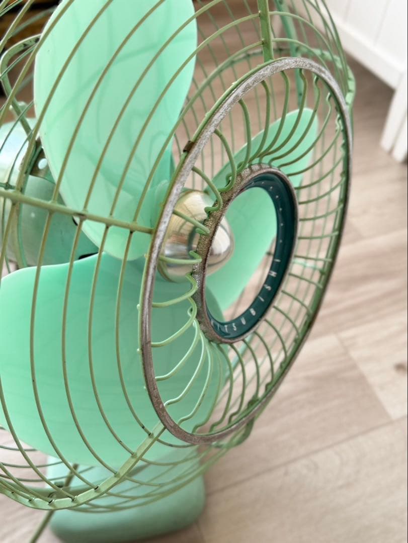 MITSUBISHI 三菱扇風機　３枚羽　動作確認済　ビンテージ　DM-12HC