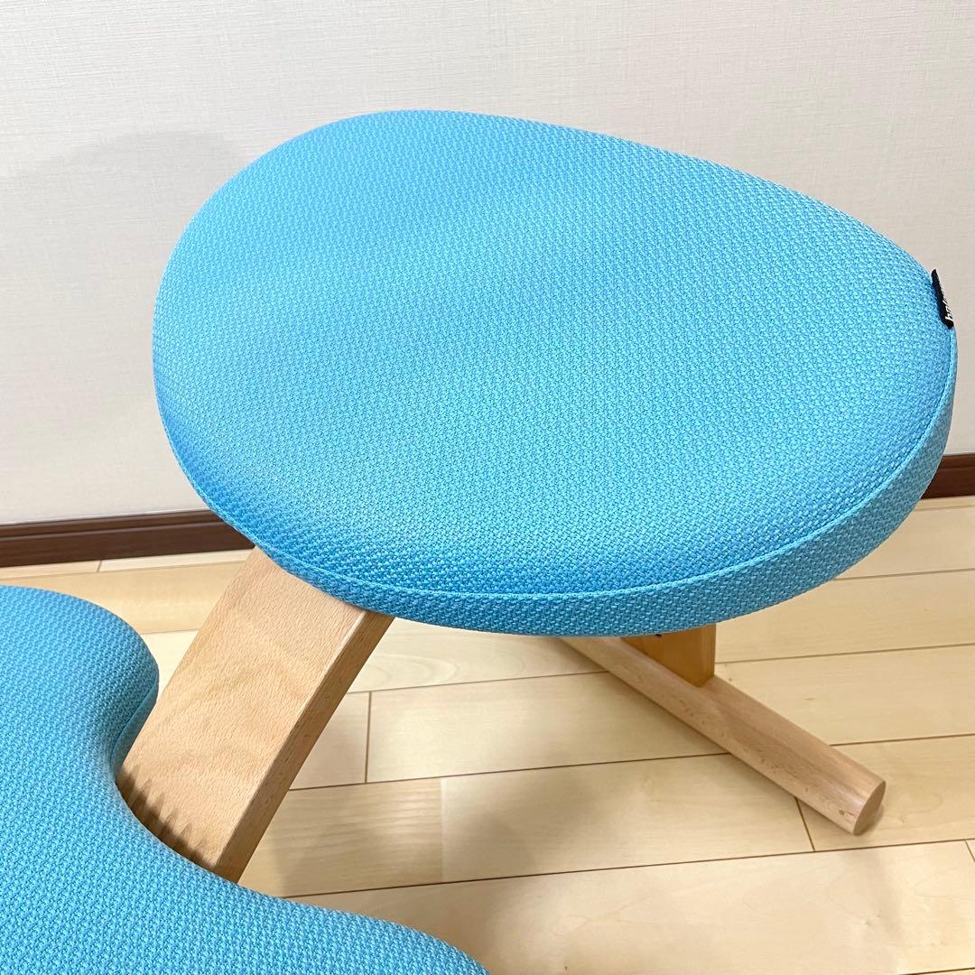 バランスラボ バランスチェア バランスイージー ライトブルー 中古美品