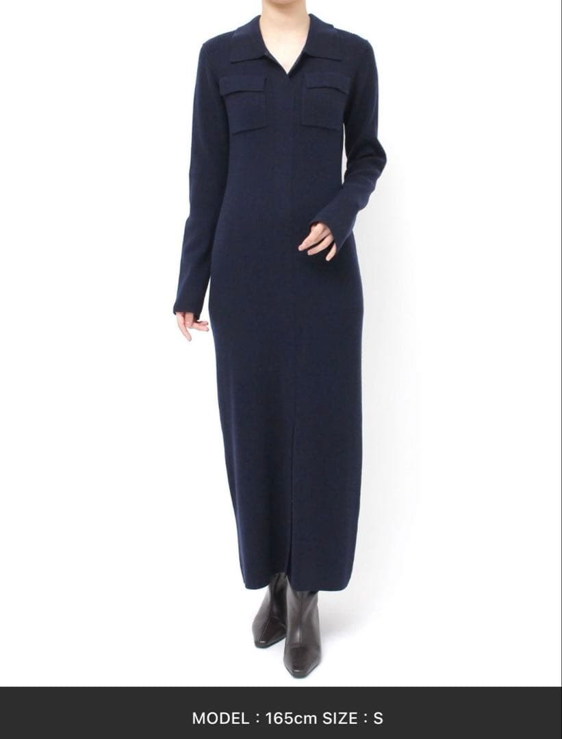 LAGUNAMOON新品タグ付きフラップポケットリブニットワンピース