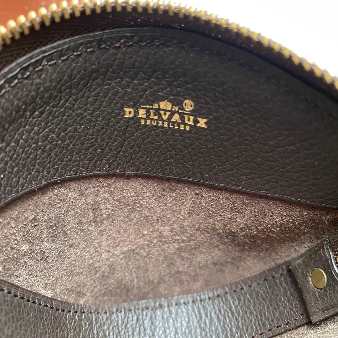 【未使用保管品】DELVAUX デルヴォー ケース ポーチ ダークブラウン