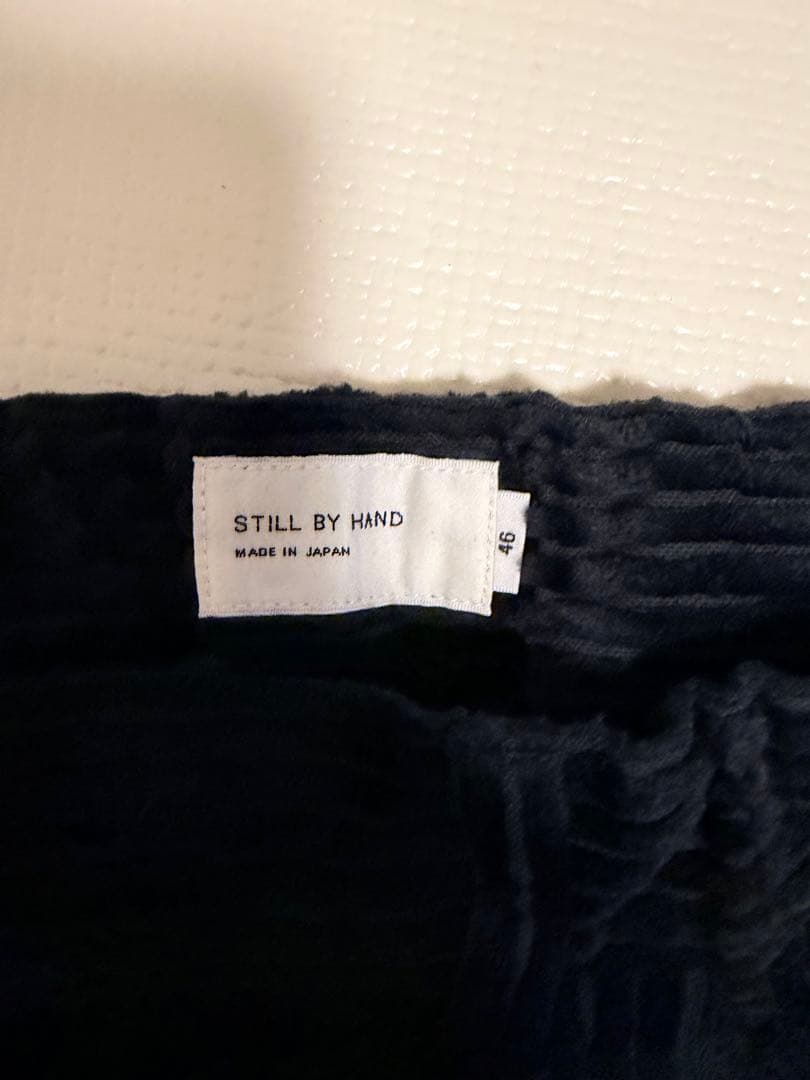 【STILL BY HAND】3.5W コーデュロイ2タックイージースラックス