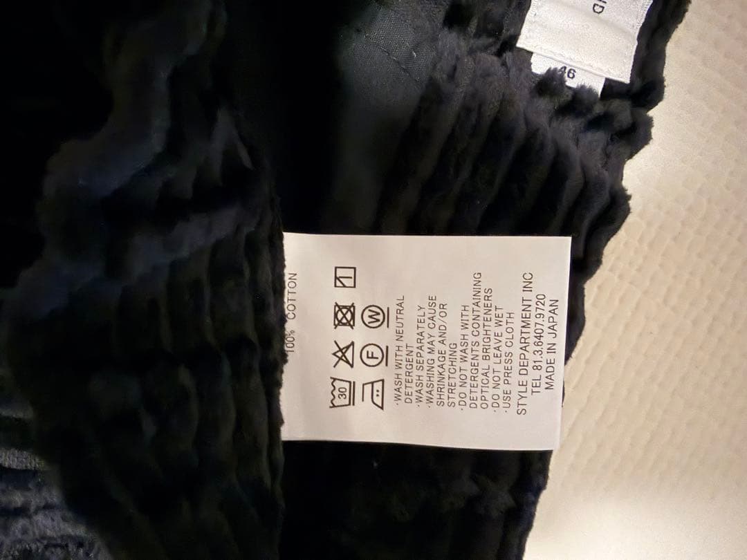 【STILL BY HAND】3.5W コーデュロイ2タックイージースラックス