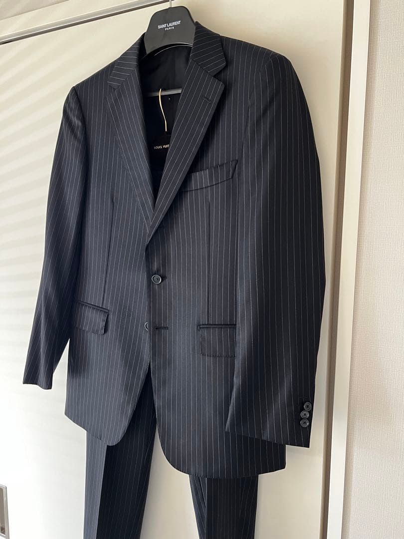 ★美品★ソブリン/アローズ/スーツ/48/ネイビー/ビジネス/メンズ/秋冬