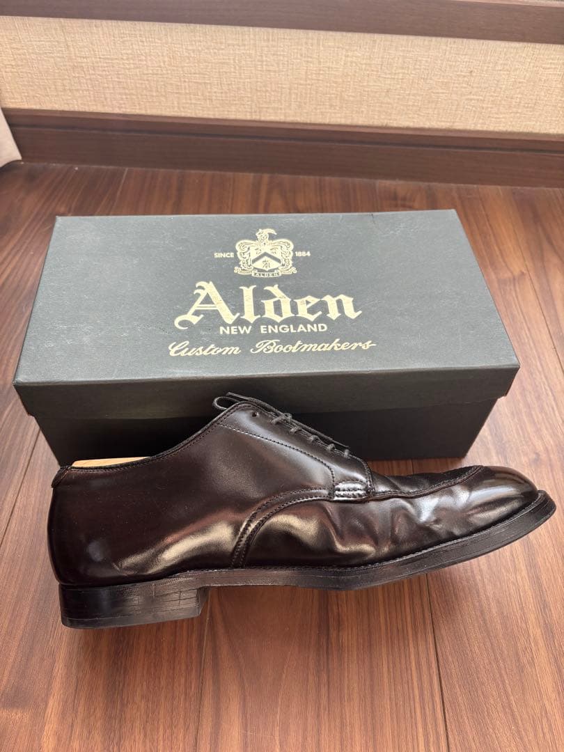 Alden コードバンvチップ ブラック9 1/2