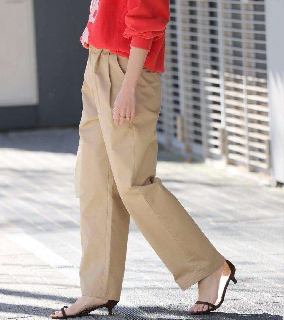 サイドバックルタックテーパードチノパンツ　ジャーナルスタンダードレリューム