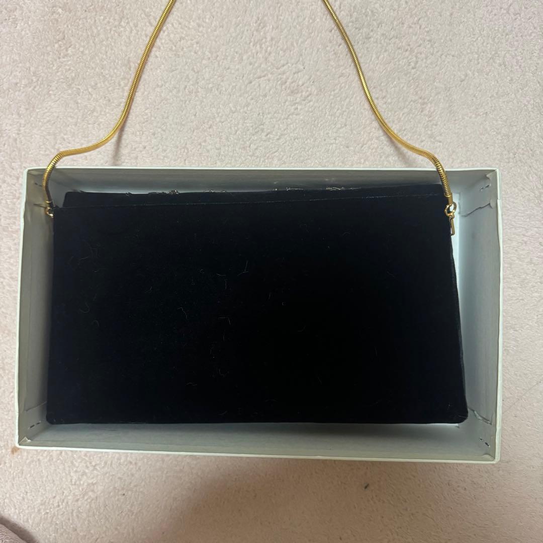 【美品】皇室御用達 Lumyはしもと ビーズバッグ パーティー 刺繍 天然石