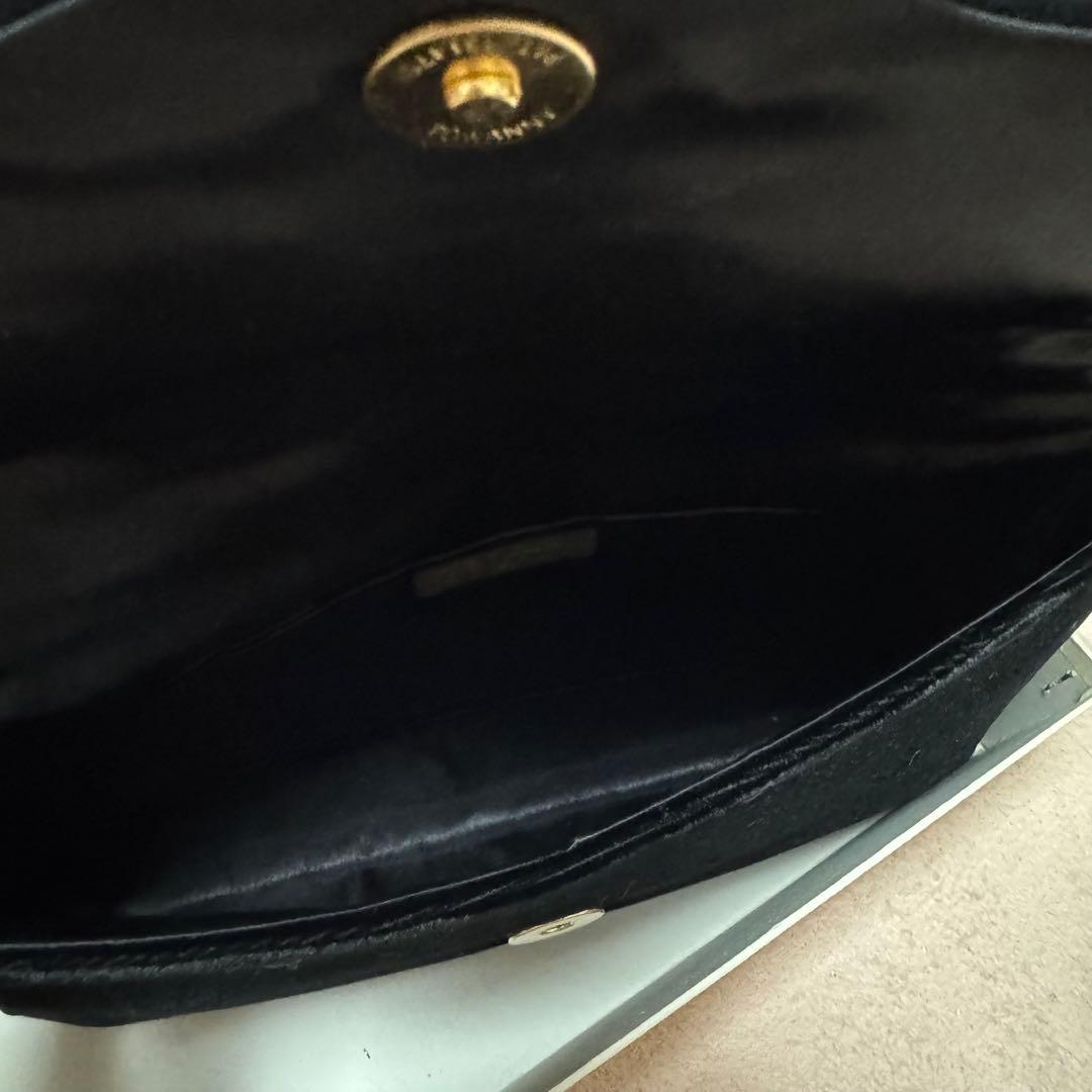 【美品】皇室御用達 Lumyはしもと ビーズバッグ パーティー 刺繍 天然石