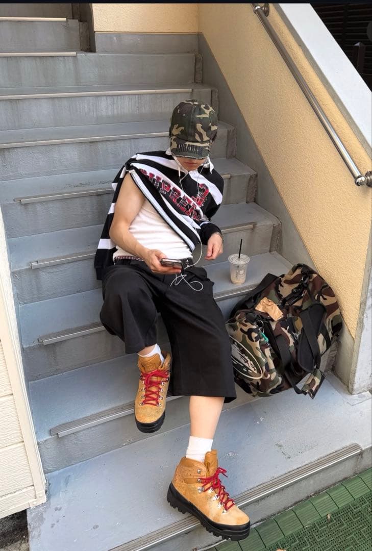 確実正規品　希少　円堂守着用　corteiz ボストンバッグ　迷彩