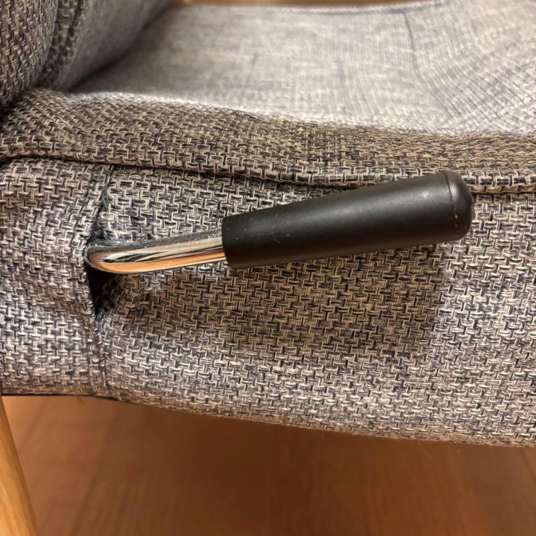 【美品】SANWADIRECT 高座椅子 背もたれの角度は8段階で調整 肘掛付き