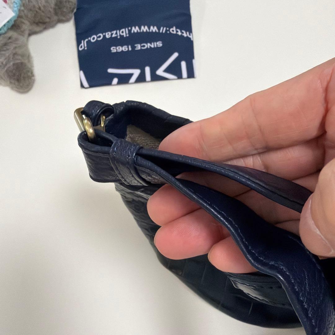 Ibiza ネイビー クロコダイル ハンド、ショルダー 2way 未使用品！