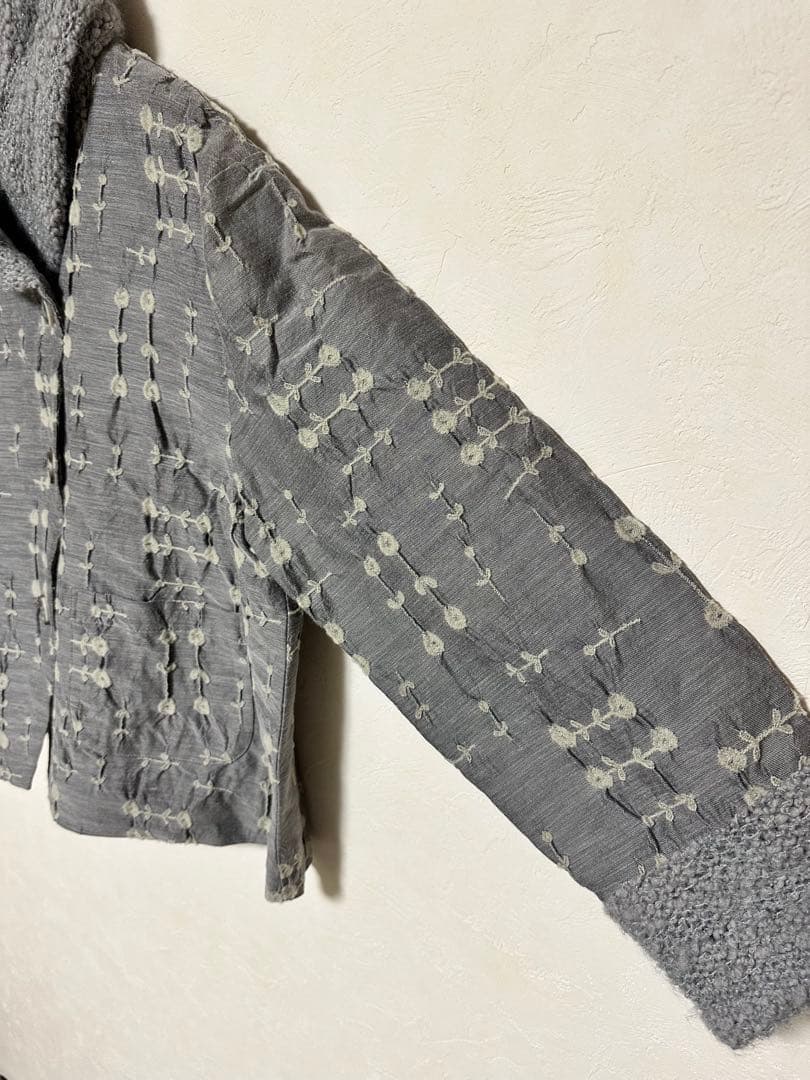 M&KYOKO 生地ジャケット 花柄ジャカード