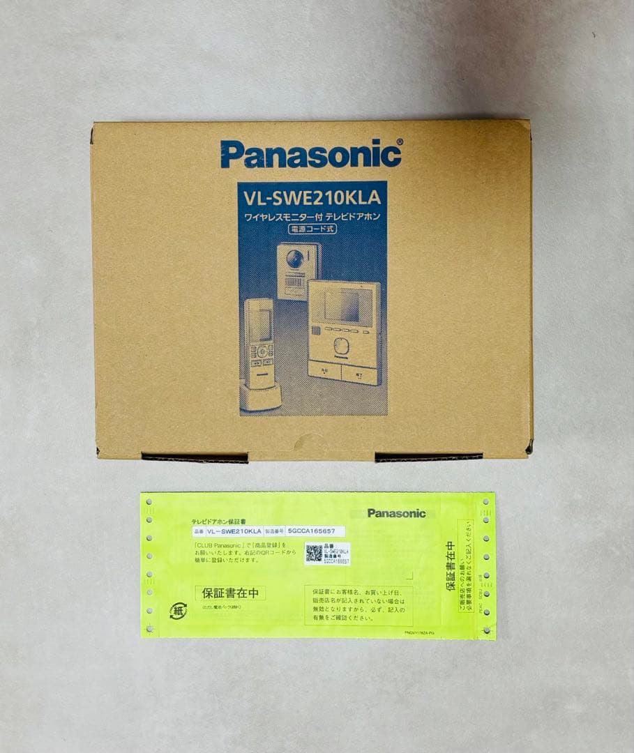 ビデオドアホン パナソニック VL-SWE210KLA 開封済・未使用品