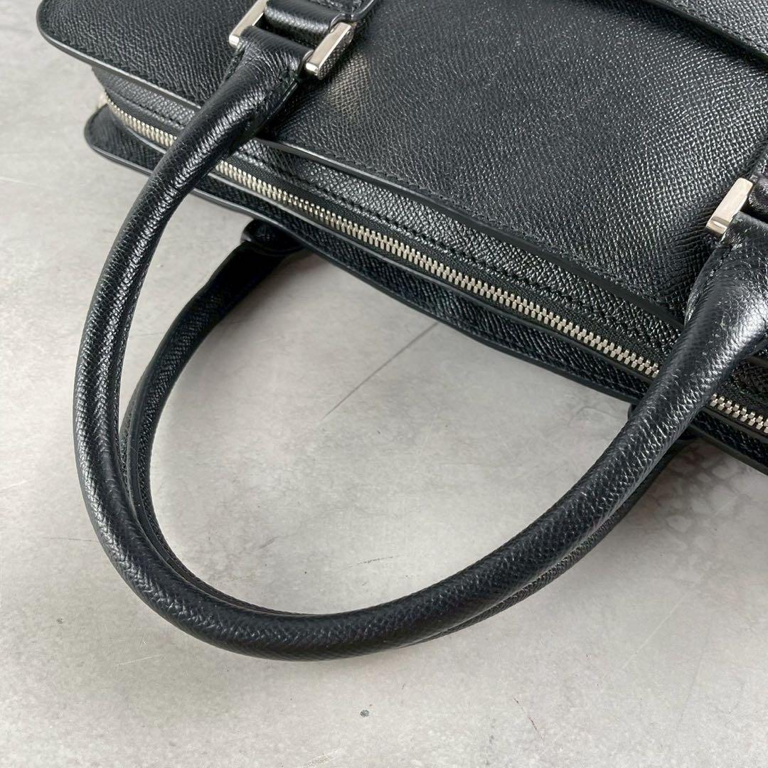 カナ様　BULGARI ブルガリ　ビジネスバッグ　ガンチーニ　サフィアーノ