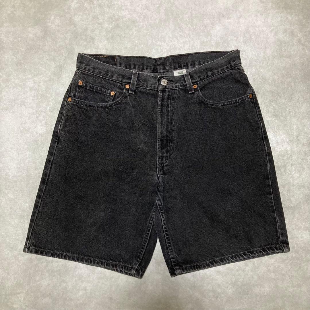リーバイス　Levis 550 ブラック デニム ショーツ　ハーフパンツ　34