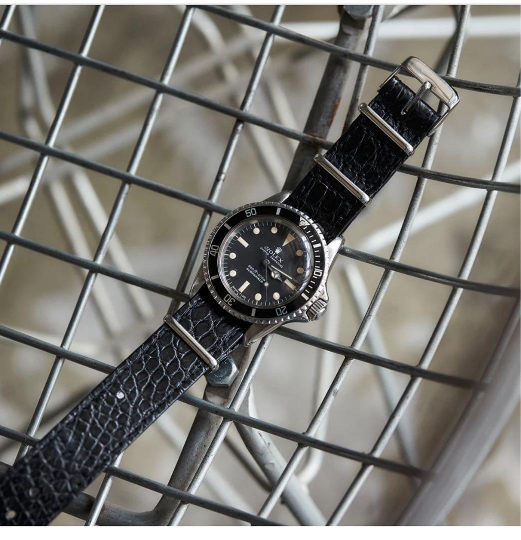 早い者勝ち！【美品】THE SOLE T・MBH別注　クロコダイルNATOべルト