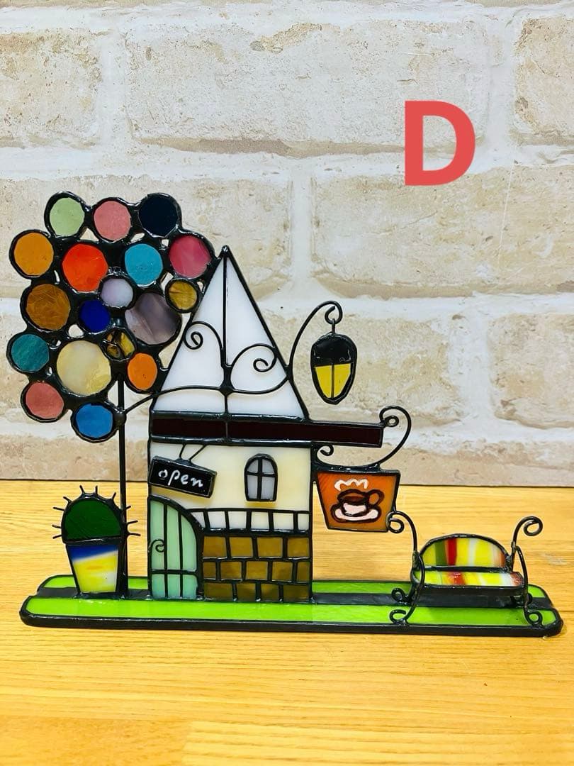 ステンドグラス　cafe4点