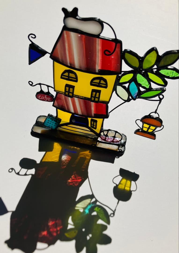 ステンドグラス　cafe4点