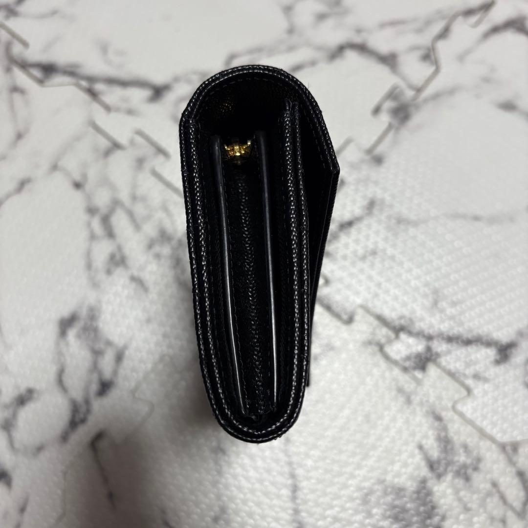 YSL ブラック 長財布 キルティング