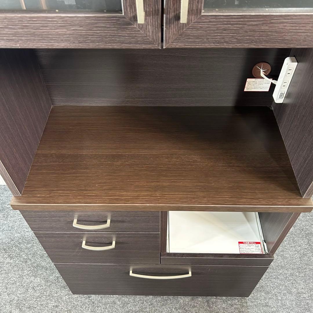 ニトリ キッチンボード コパン 幅80cm 食器棚 キッチン収納 d4309