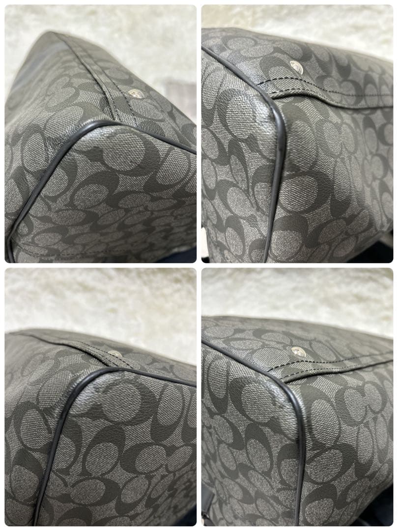 美品　即日発送　COACH ボストンバッグ レザー　PVC 旅行鞄　F77278