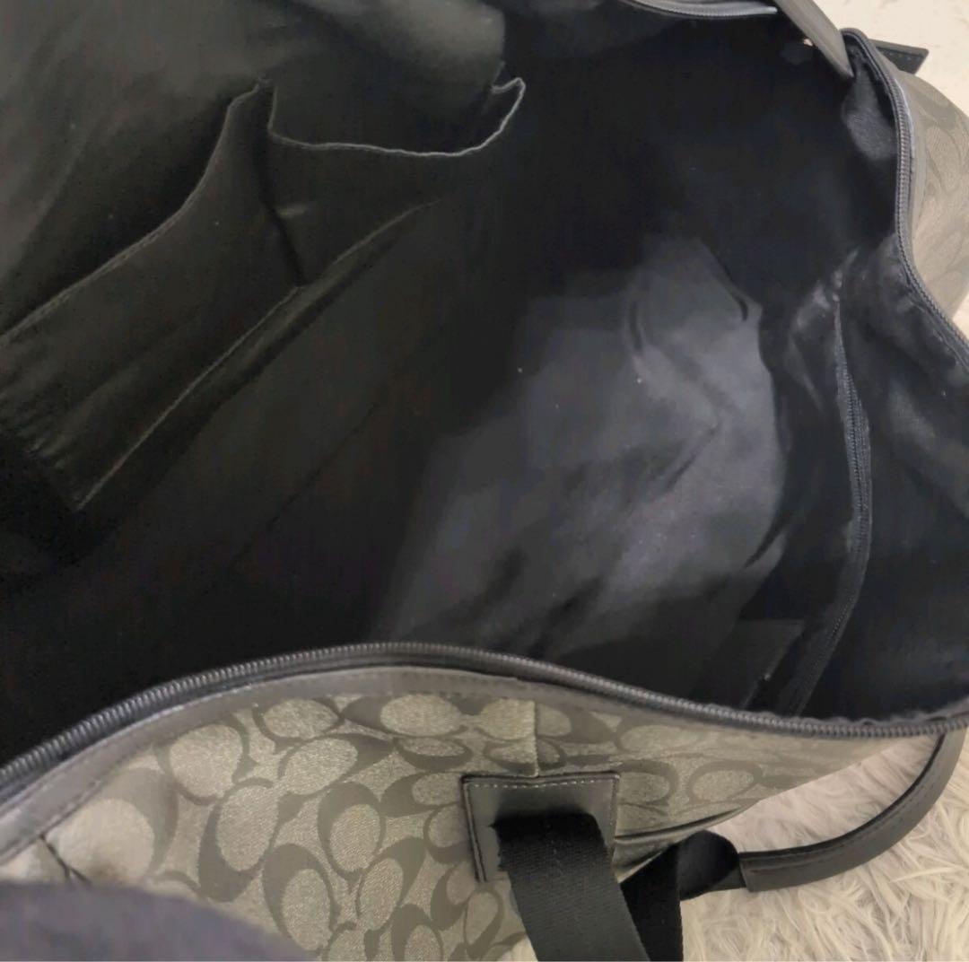 美品　即日発送　COACH ボストンバッグ レザー　PVC 旅行鞄　F77278