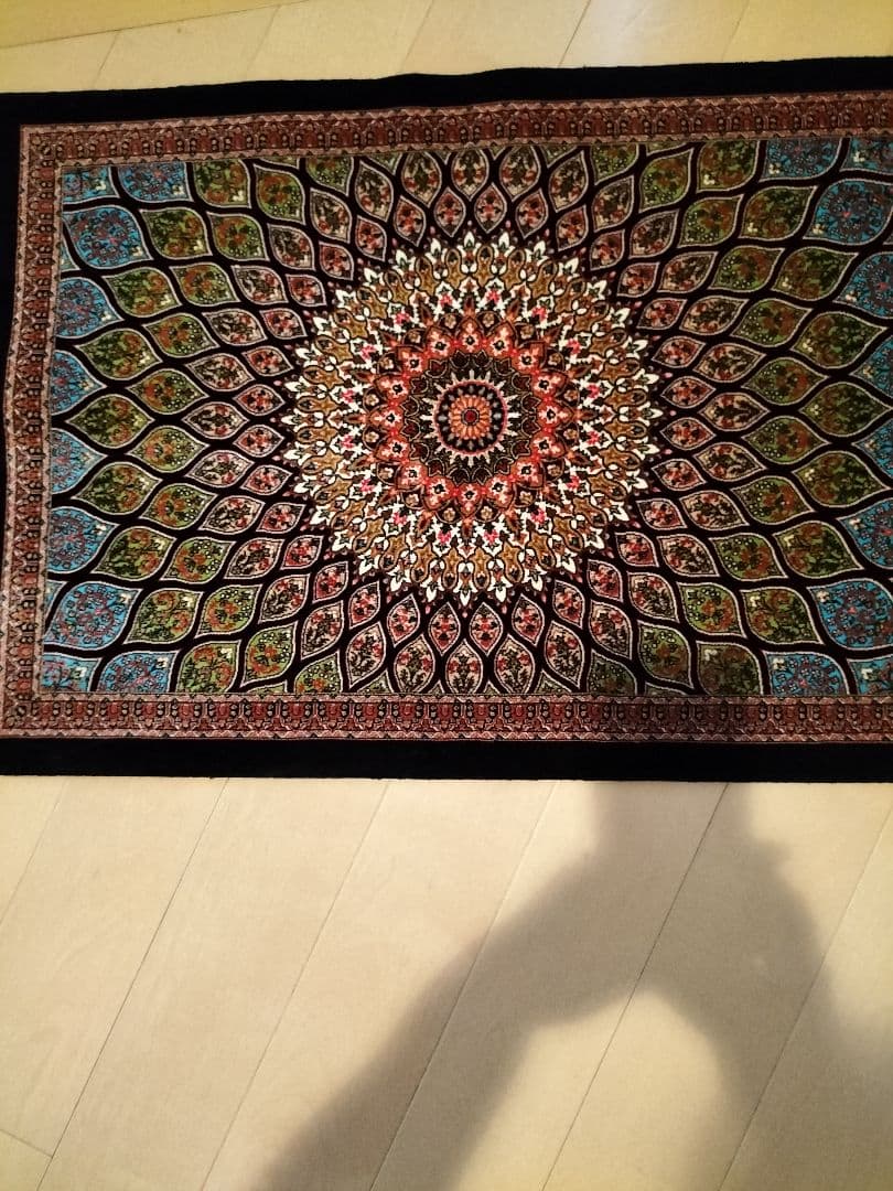 １点のみ【未使用・現地購入品】トルコ絨毯 シルク100%本物