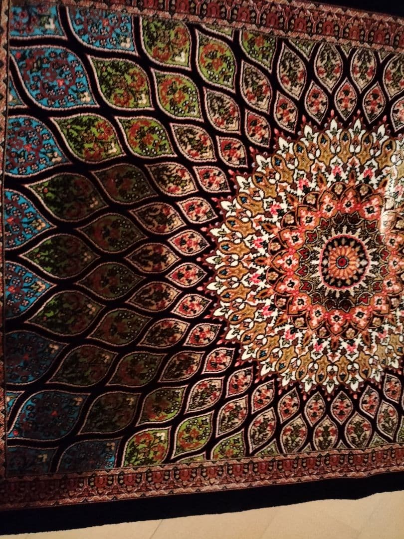 １点のみ【未使用・現地購入品】トルコ絨毯 シルク100%本物