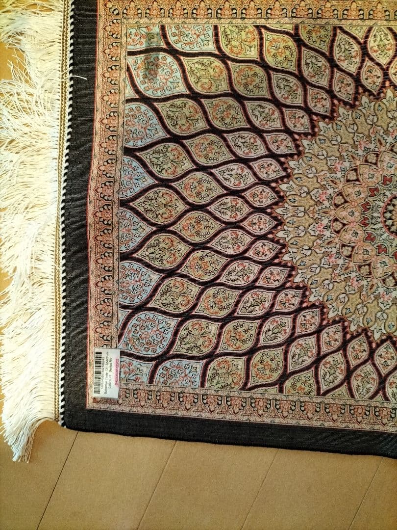１点のみ【未使用・現地購入品】トルコ絨毯 シルク100%本物