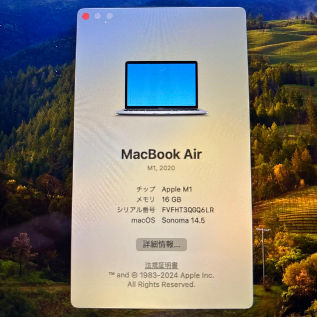 MacBook本体 2020 MacBook Air M1 13-inch 16GB 1TB