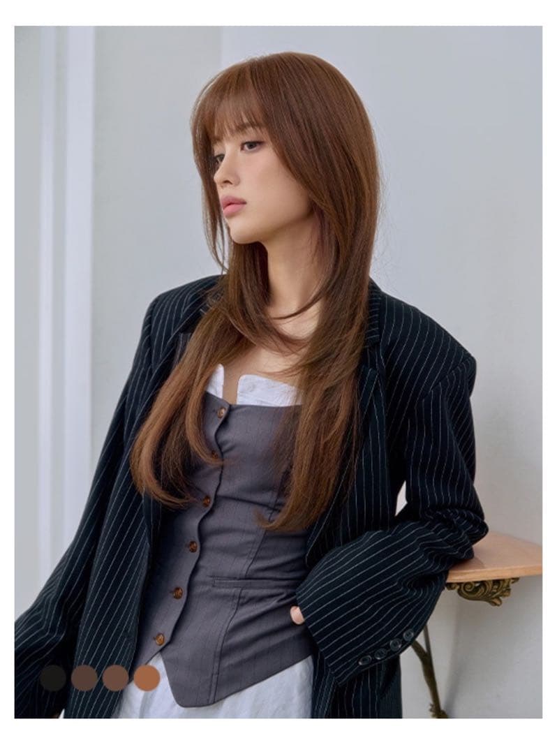 ピンクエイジ　リアルスキン手植えトップカバーブラウン