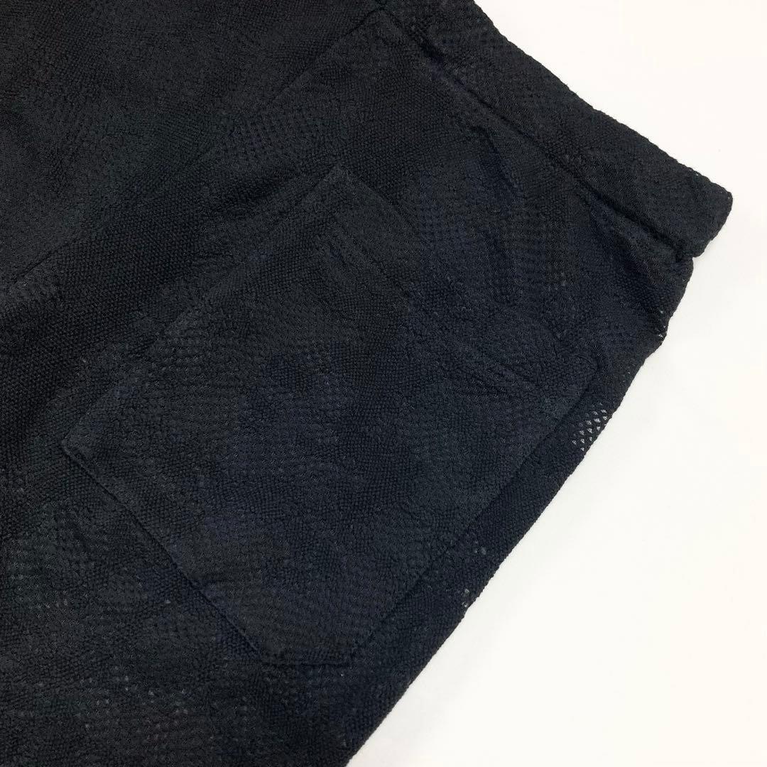 Y's LACE JACQUARD SLIM PANTS 黒2