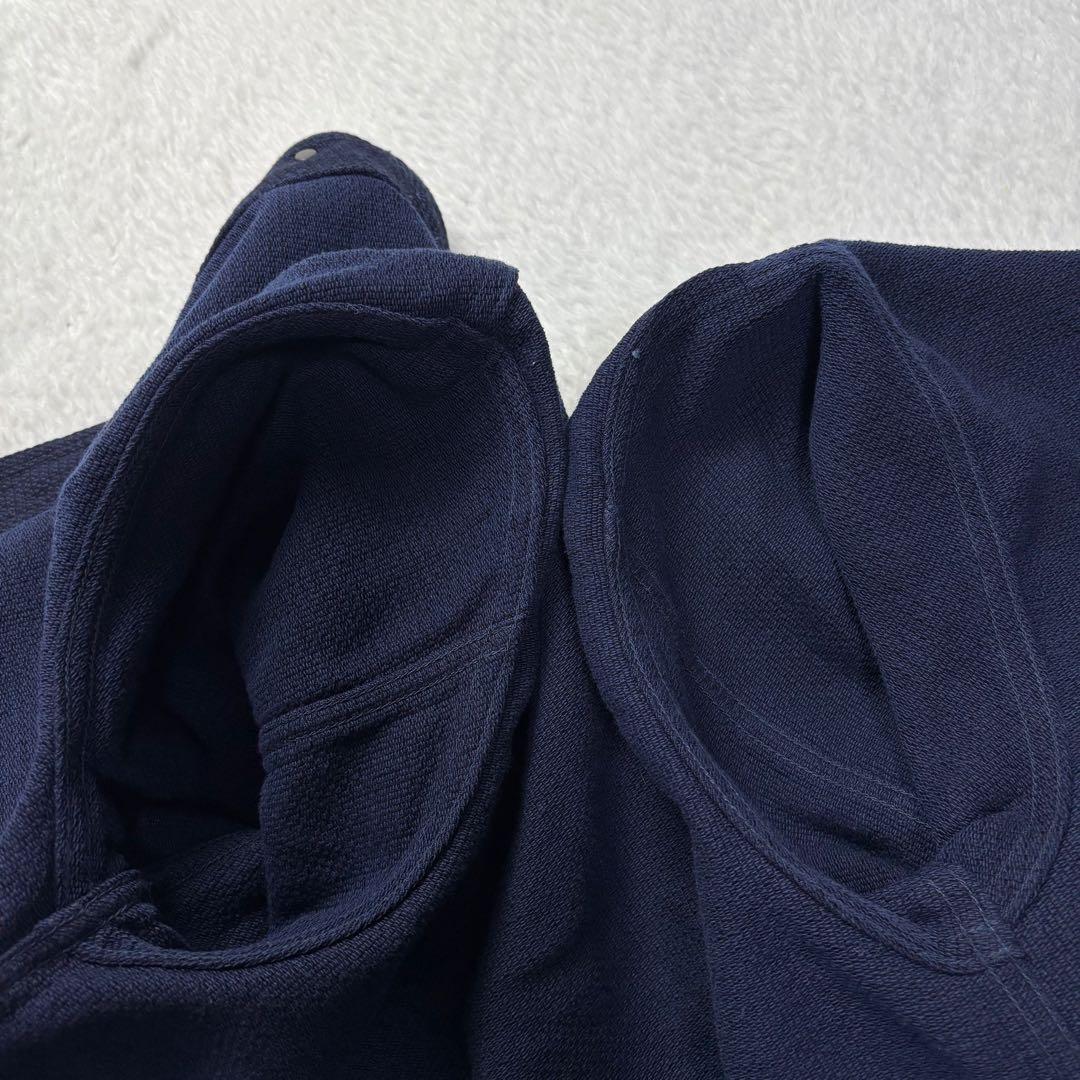 size40 刺し子 桃太郎ジーンズ カバーオール デニム 日本製 インディゴ