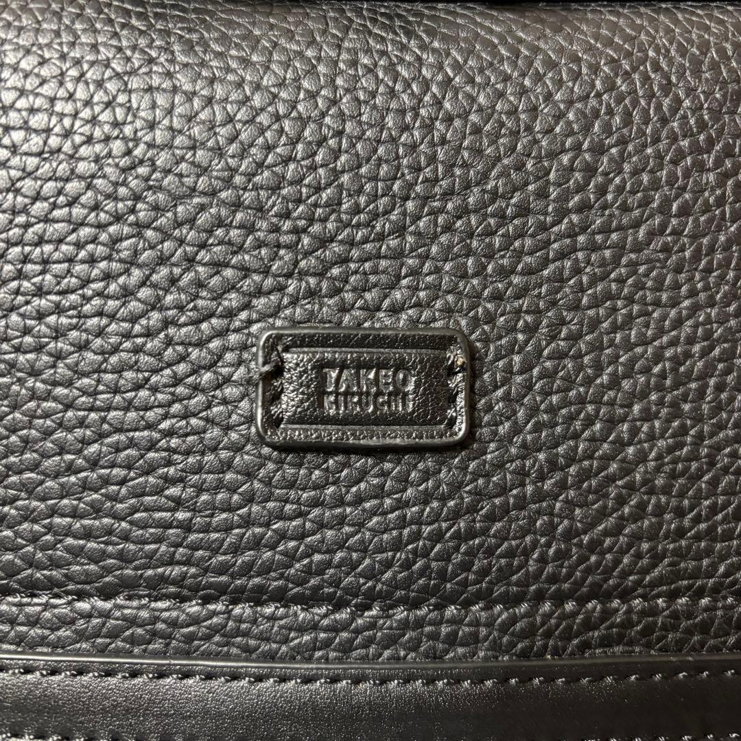 TAKEO KIKUCHI タケオキクチ　ブラック レザーバックパック