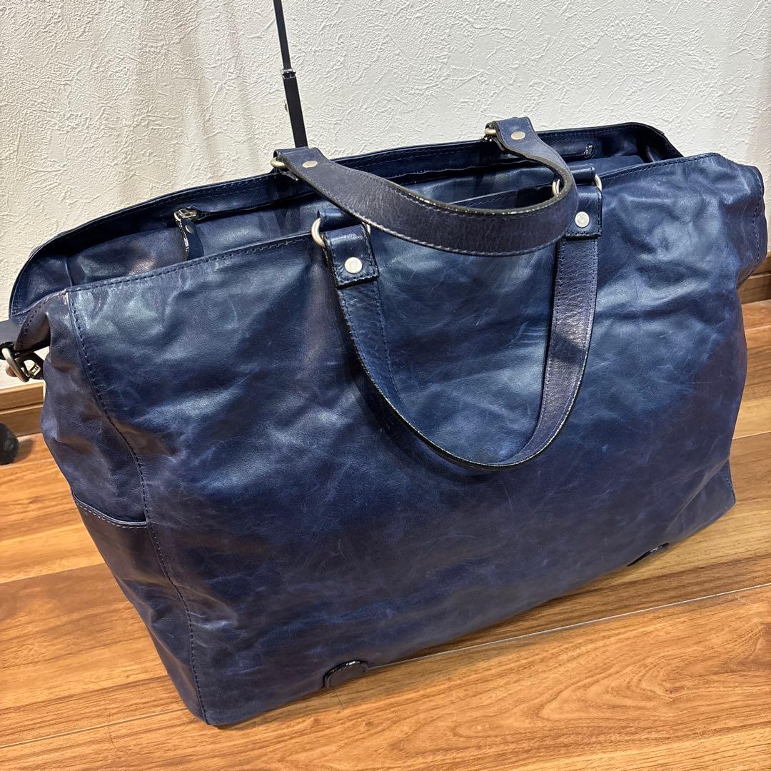 【美品☆大容量】creed クリード 2way ボストンバッグ レザー 本革製