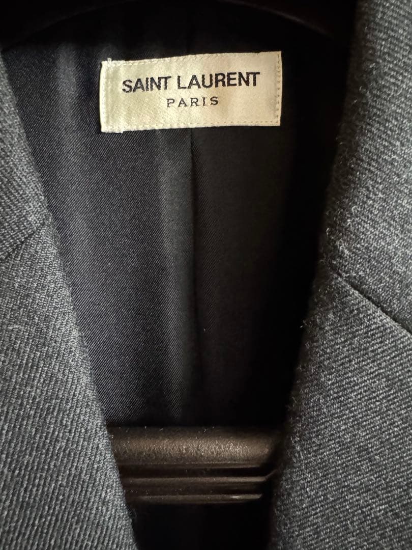SAINT LAURENT グレー テーラードジャケット サイズ46 Mサイズ