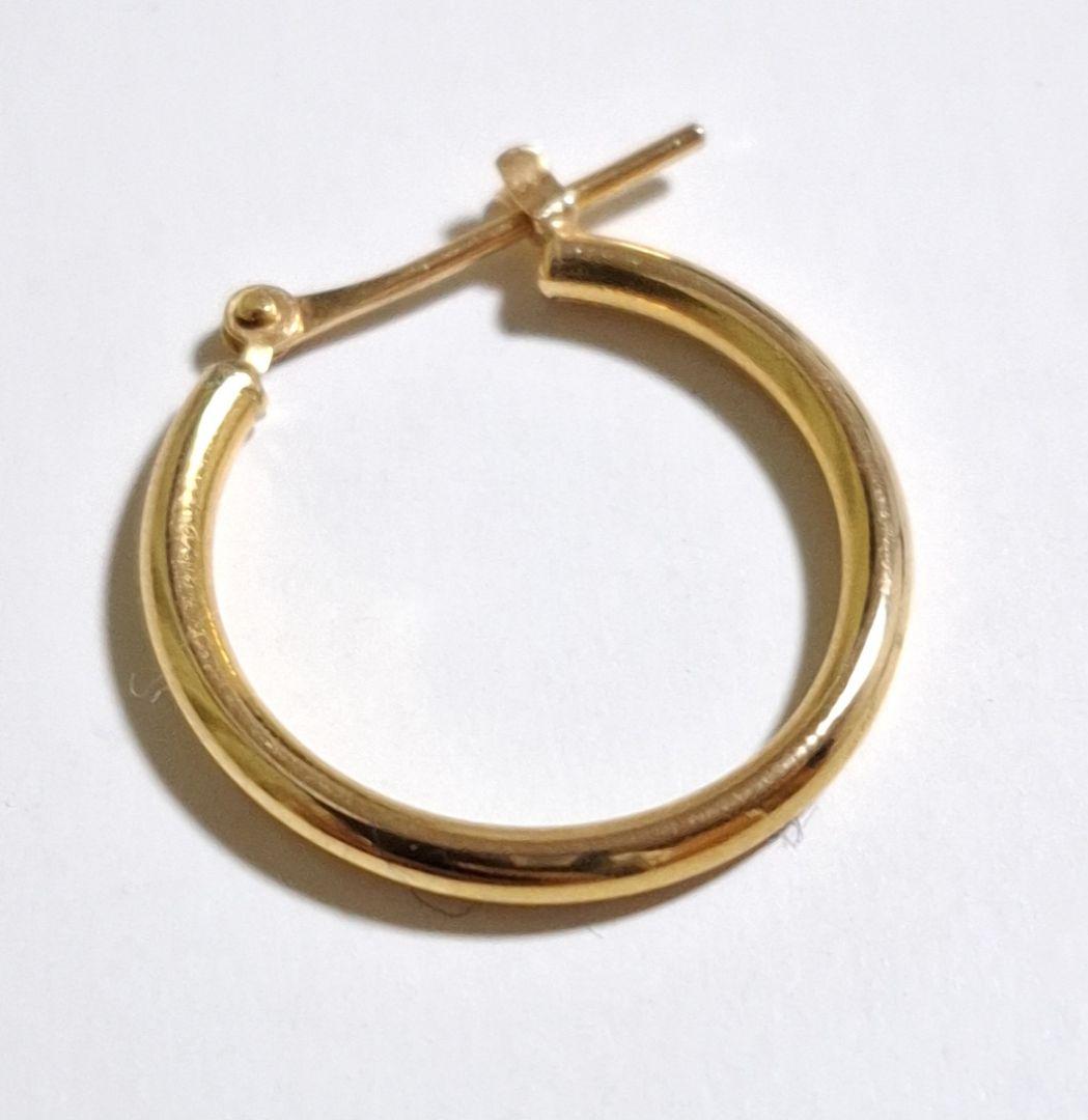 イタリアンジュエリー k18 フープピアス 片耳用