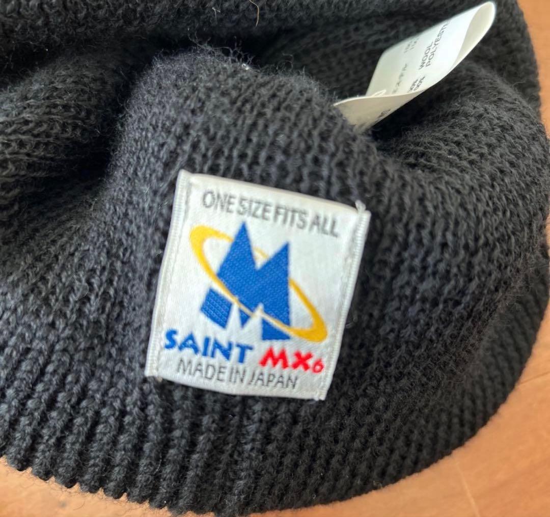 帽子 SAINT MXXXXXX KNIT CAP SAINT BLACK24AW