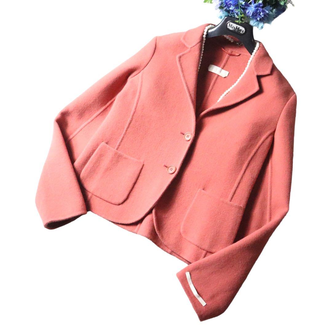 MaxMaraクチートアマーノ　セレブ御用達♪ダブルフェイス　鮮やか♪ジャケット