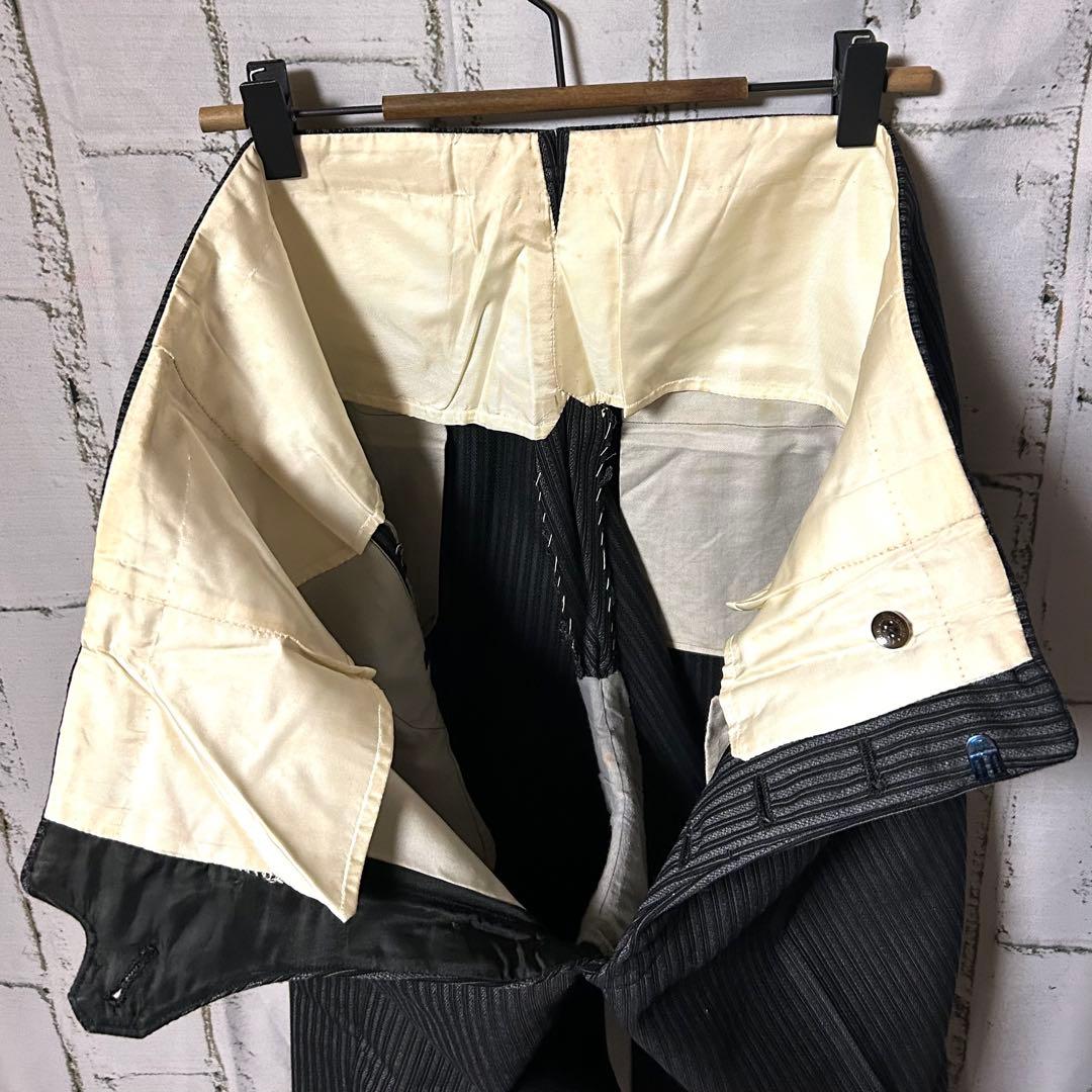 50's ヴィンテージ ストライプ スラックス パンツ チャコール 菅田将暉 L