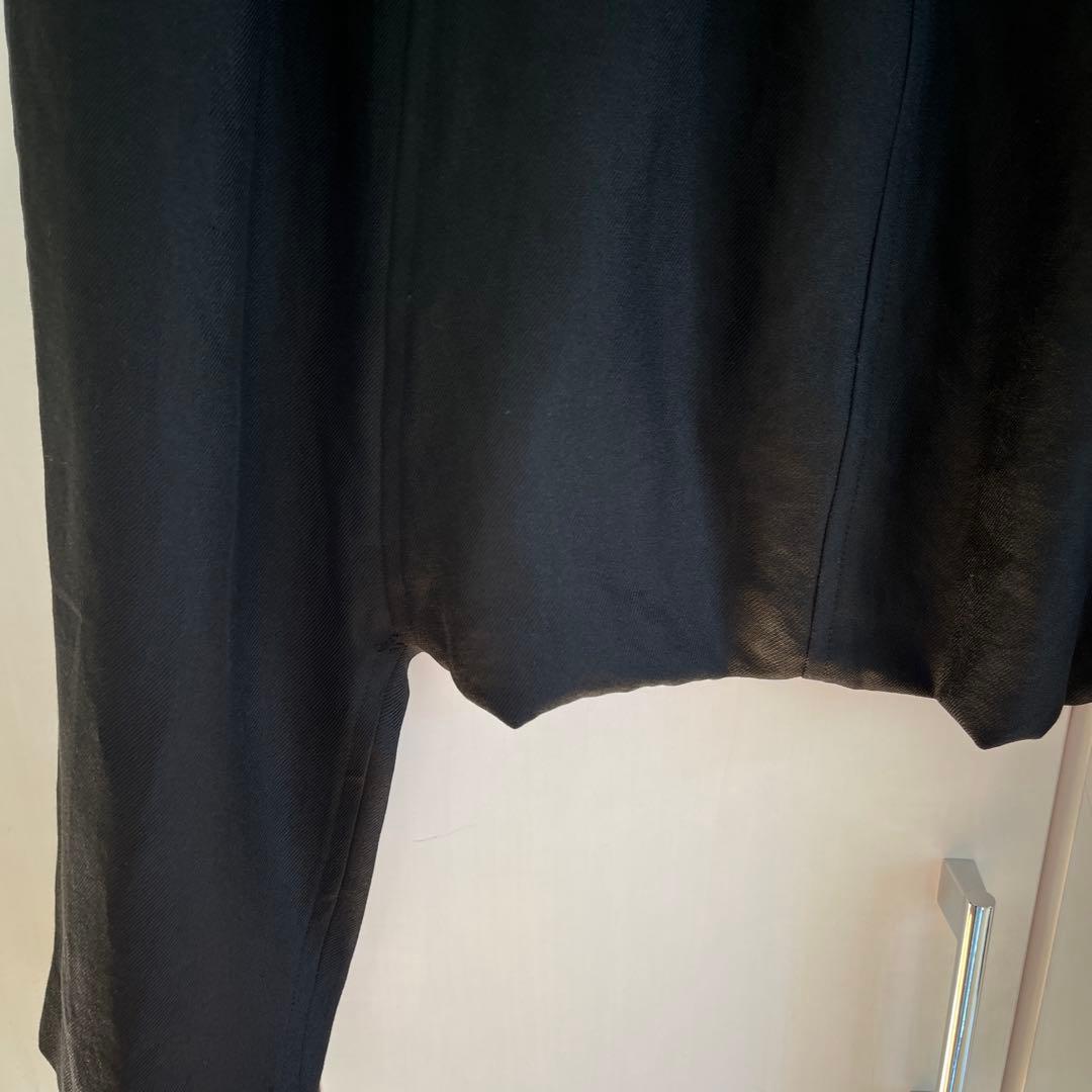 黒 サルエルパンツ ゴム入り