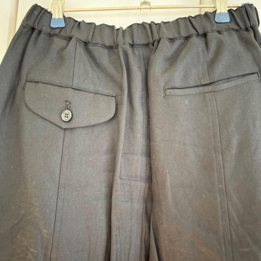 黒 サルエルパンツ ゴム入り