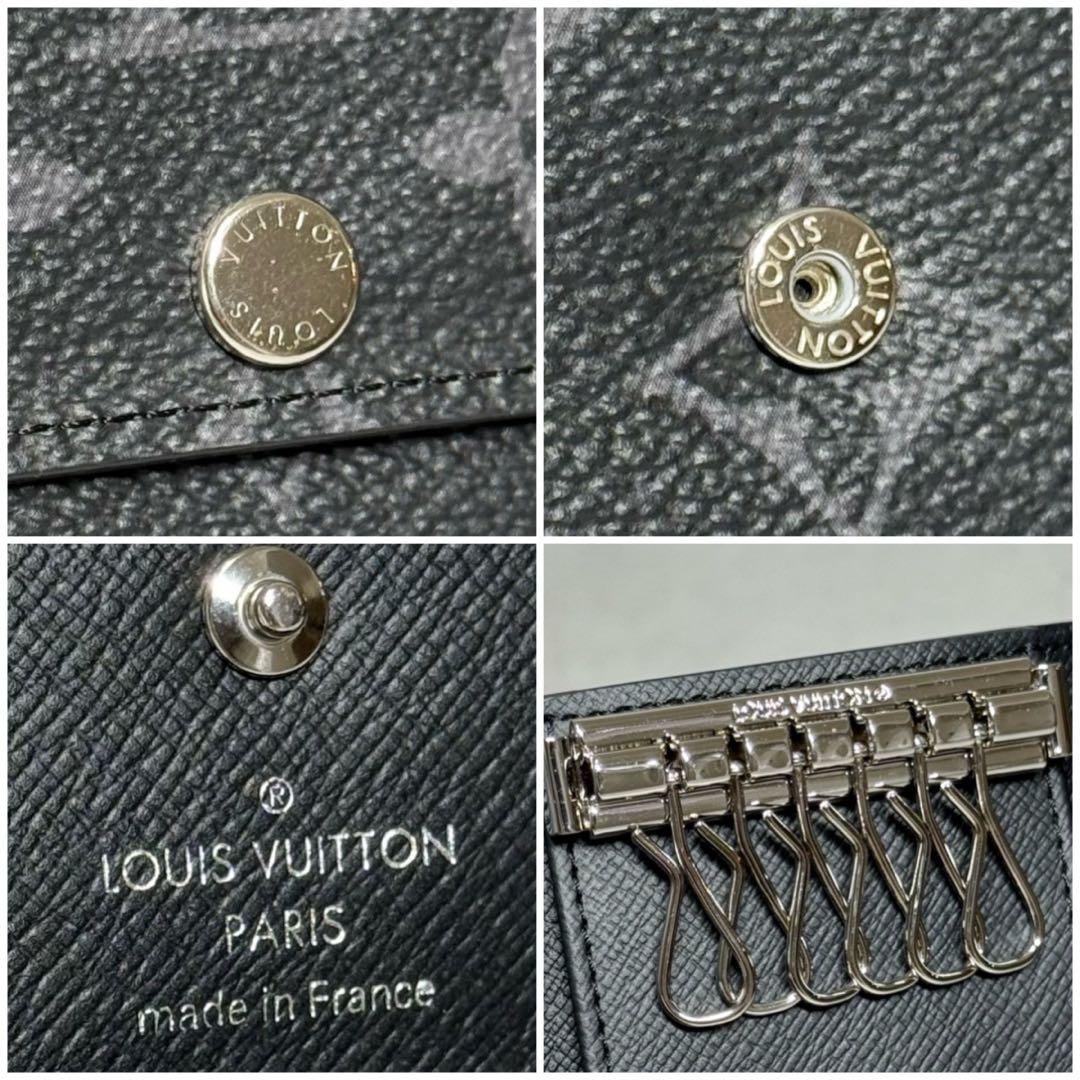 極美品 新作 ルイヴィトン モノグラムエクリプス ミュルティクレ6 キーケース