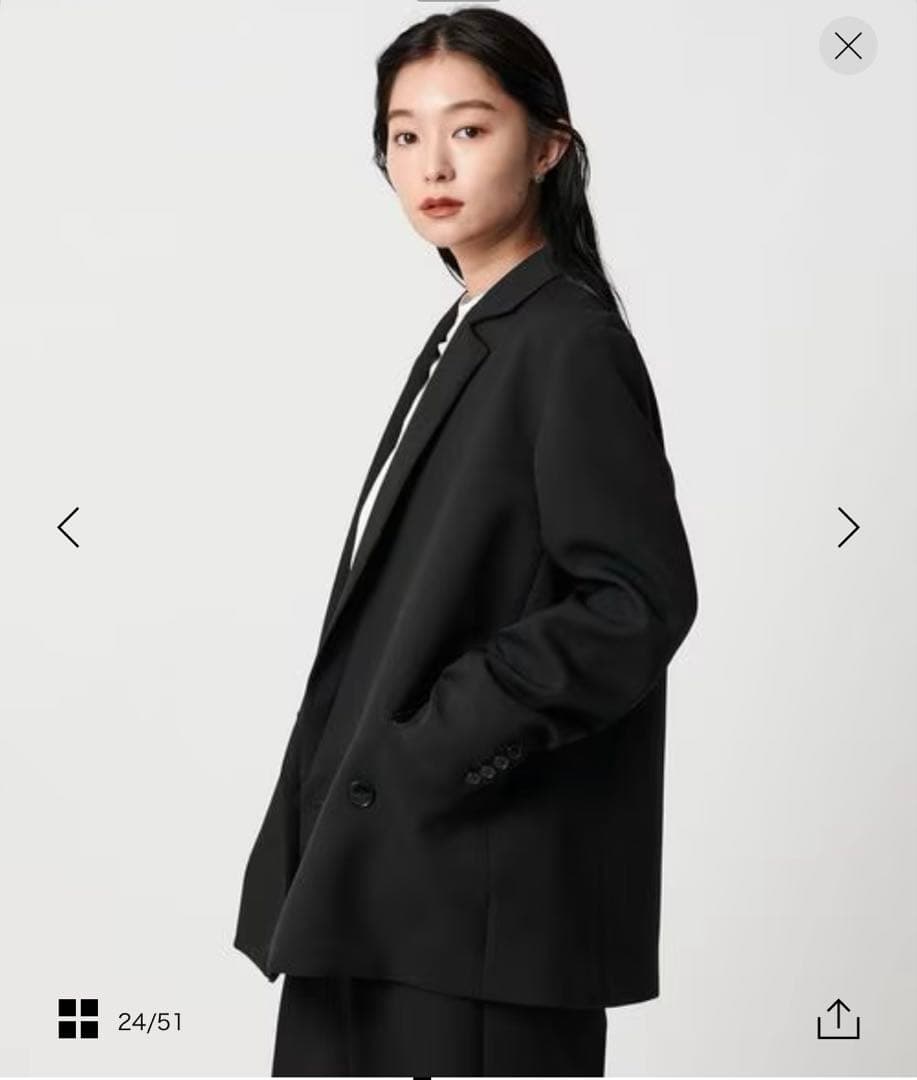 【極美品】アシンメトリージャケット ブラック xs