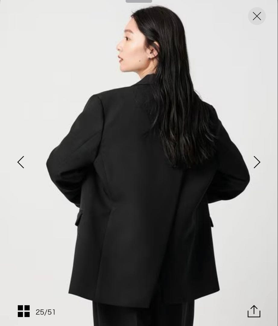 【極美品】アシンメトリージャケット ブラック xs