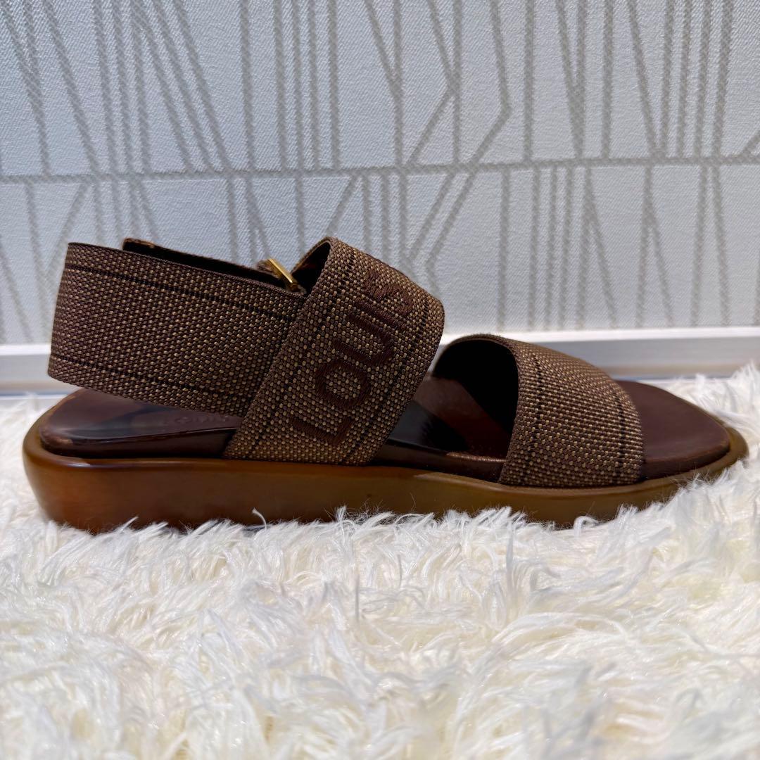 LOUIS VUITTON ルイ ヴィトン ビッグロゴ サンダル ベルト調節